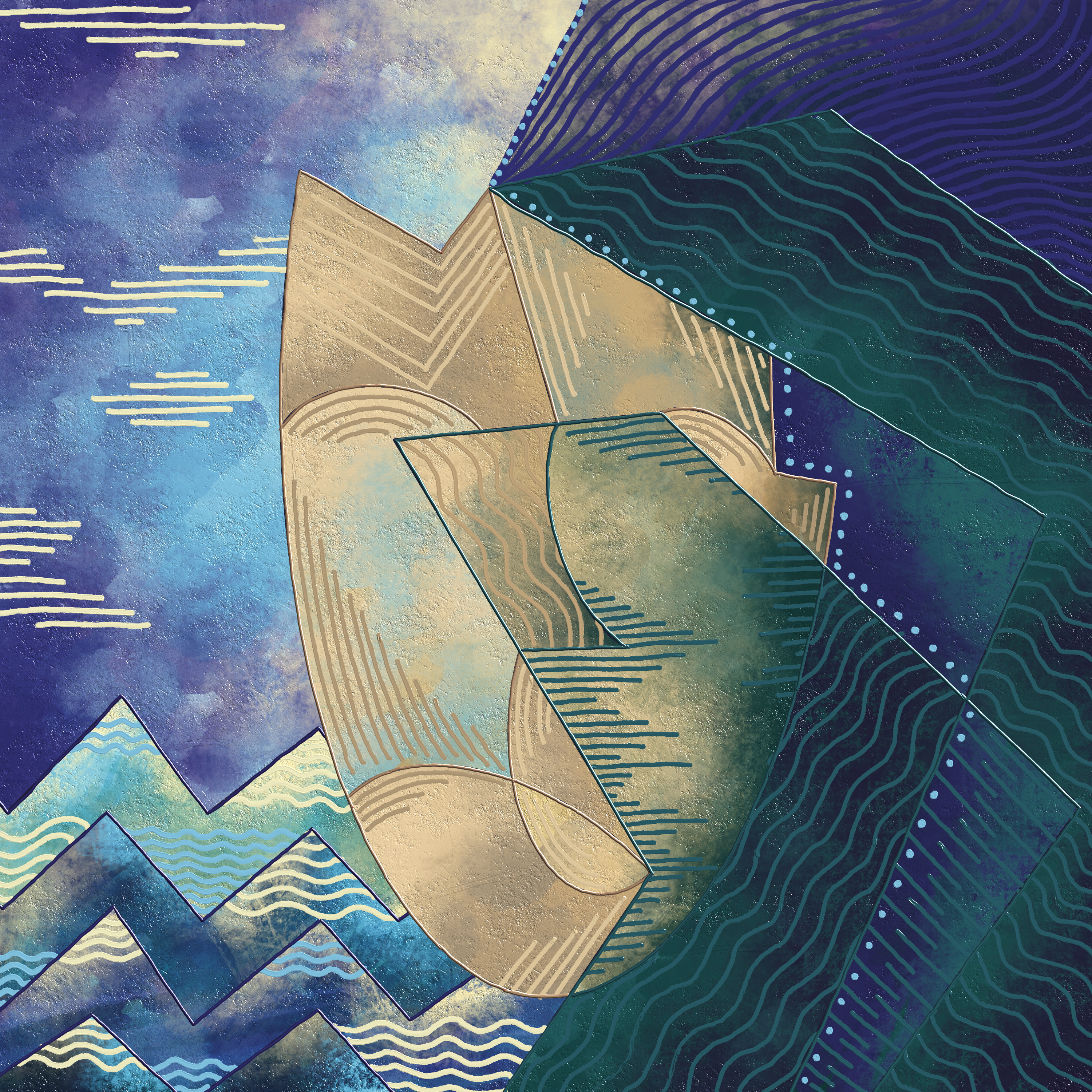 “Among the Waves” for flutes and electronics