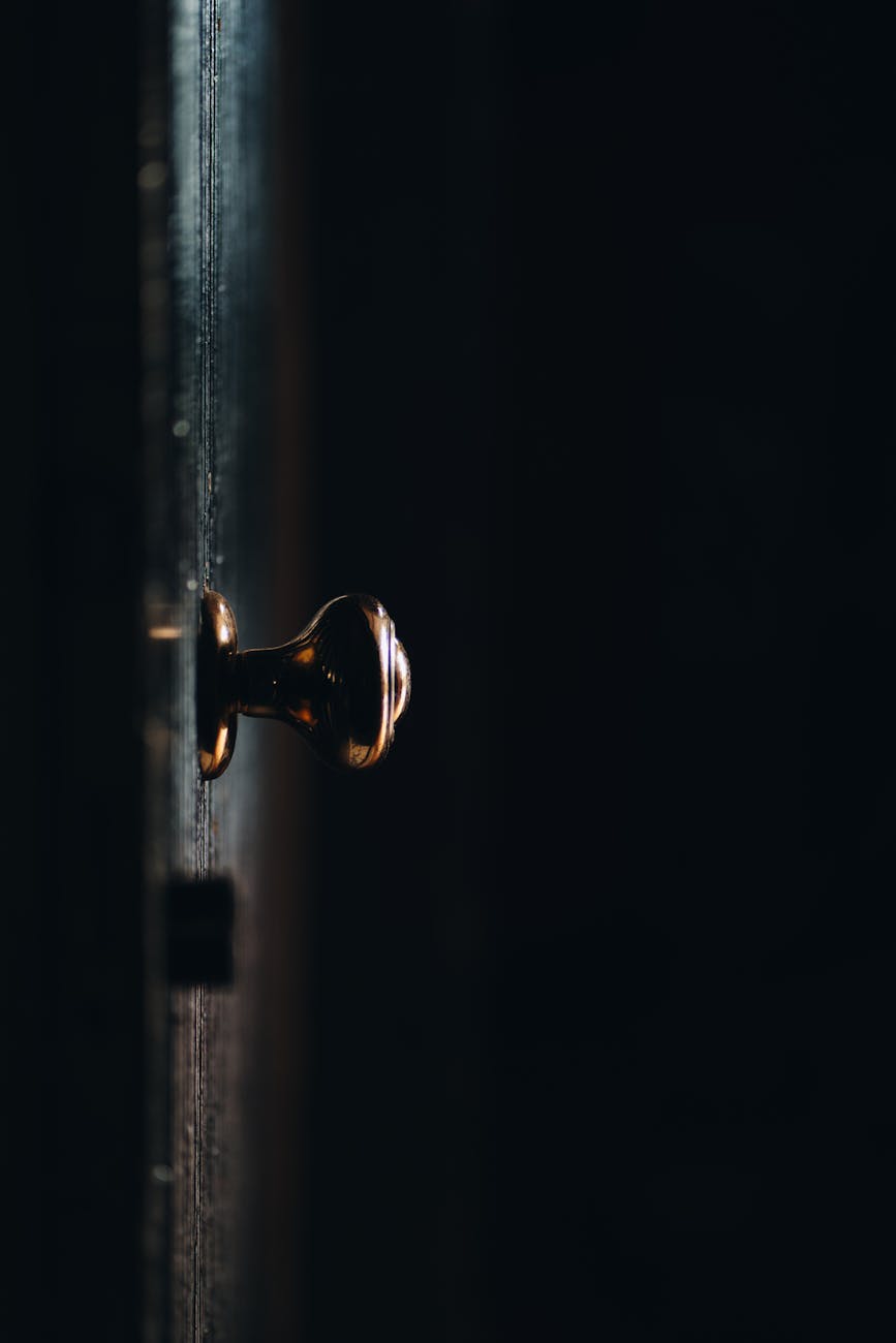door handle in darkness